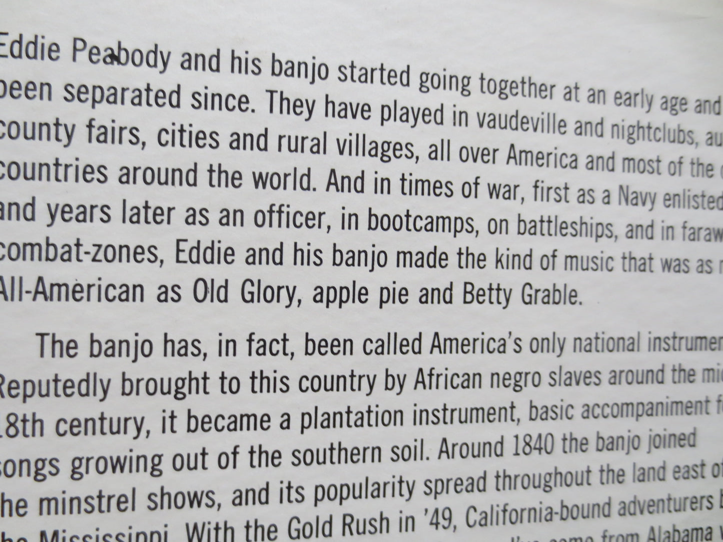 EDDIE PEABODY, Mr BANJO, Eddie Peabody Record, Eddie Peabody Vinyl, Eddie Peabody Lp, Banjo Record, Lps, 1967 Records