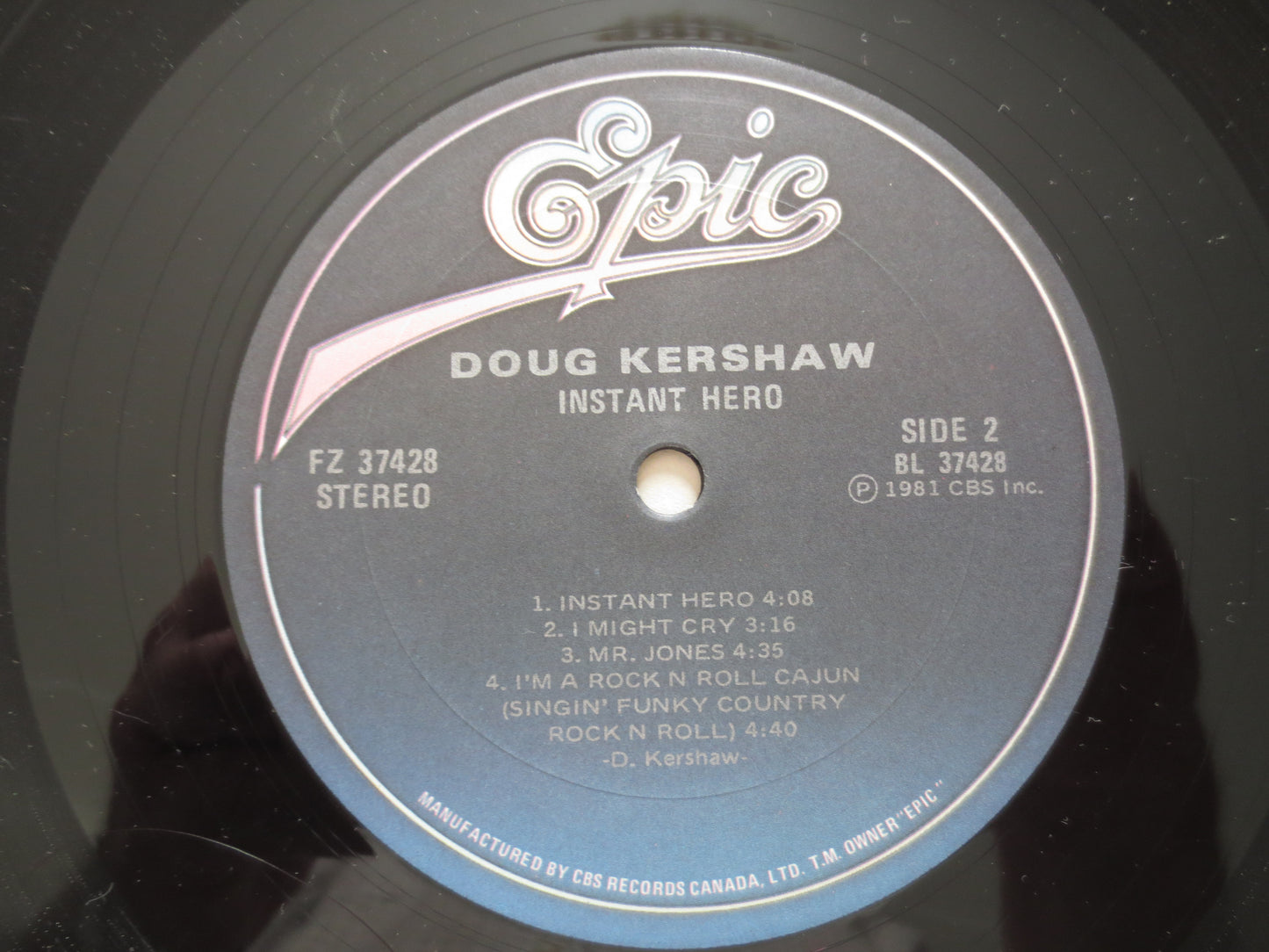 DOUG KERSHAW, Instant HERO, Doug Kershaw Record, Doug Kershaw Album, Doug Kershaw Lp, Doug Kershaw Vinyl, Lps, 1981 Records