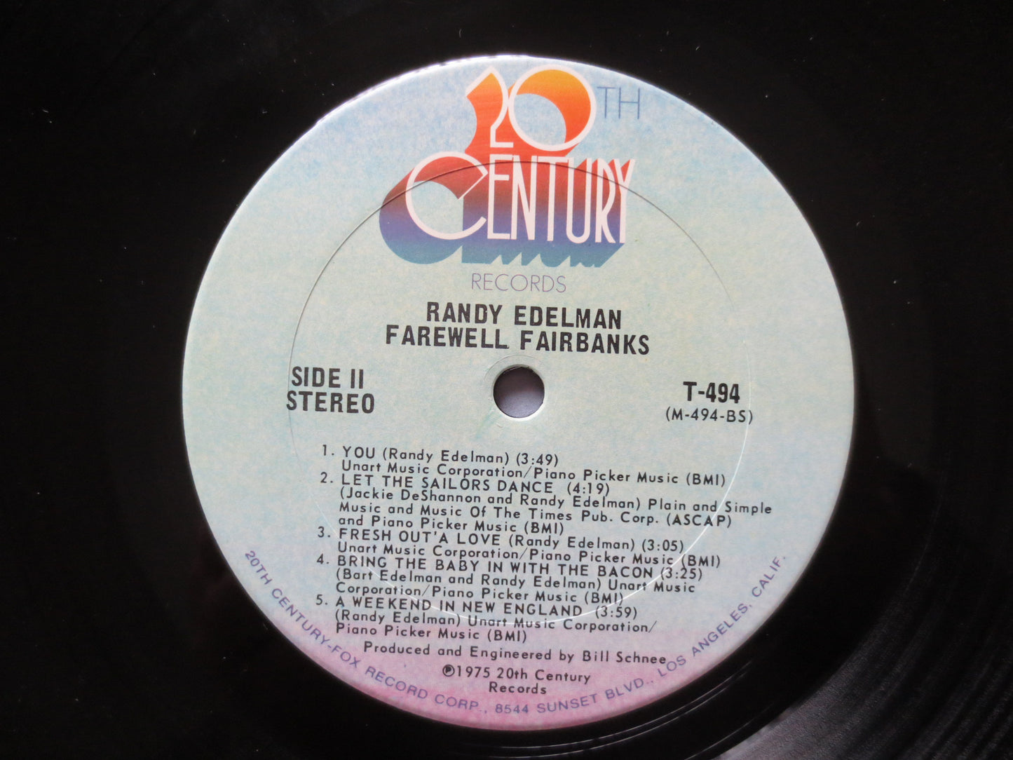 RANDY EDELMAN, FAREWELL Fairbanks, Randy Edelman Record, Vinyl Records, Randy Edelman Vinyl, Vinyl Lp, 1975 Records