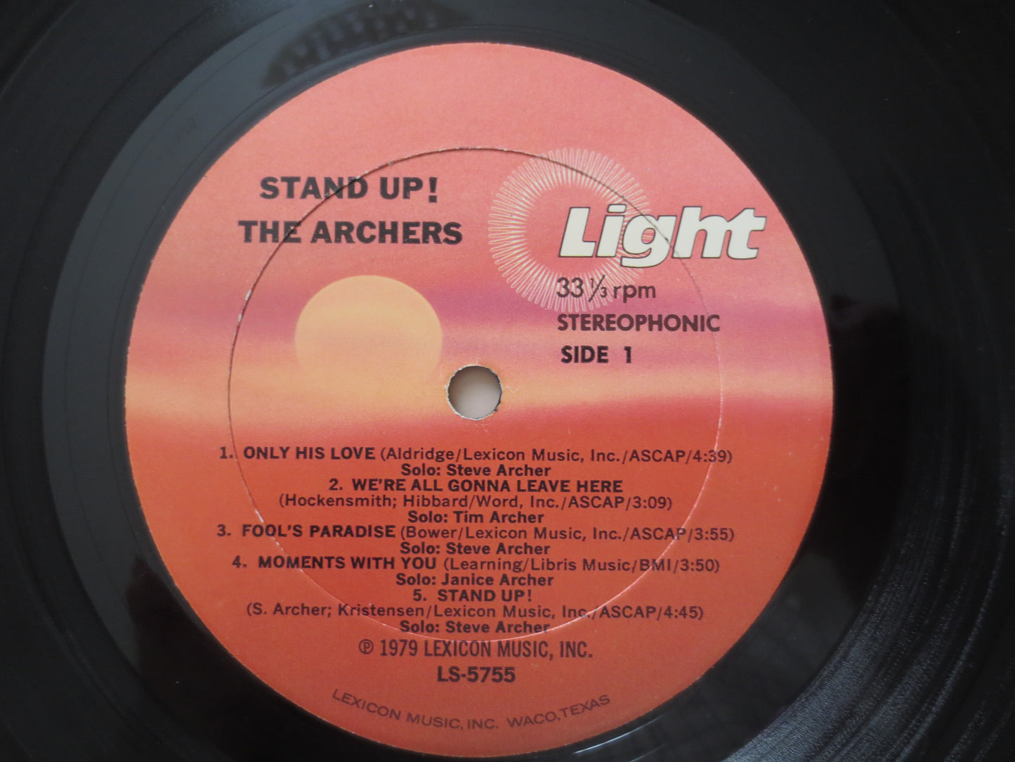 The ARCHERS, GOSPEL Album, Stand Up, The Archers Records, Vintage Vinyl, The Archers Vinyl, The Archers Album, 1979 Records