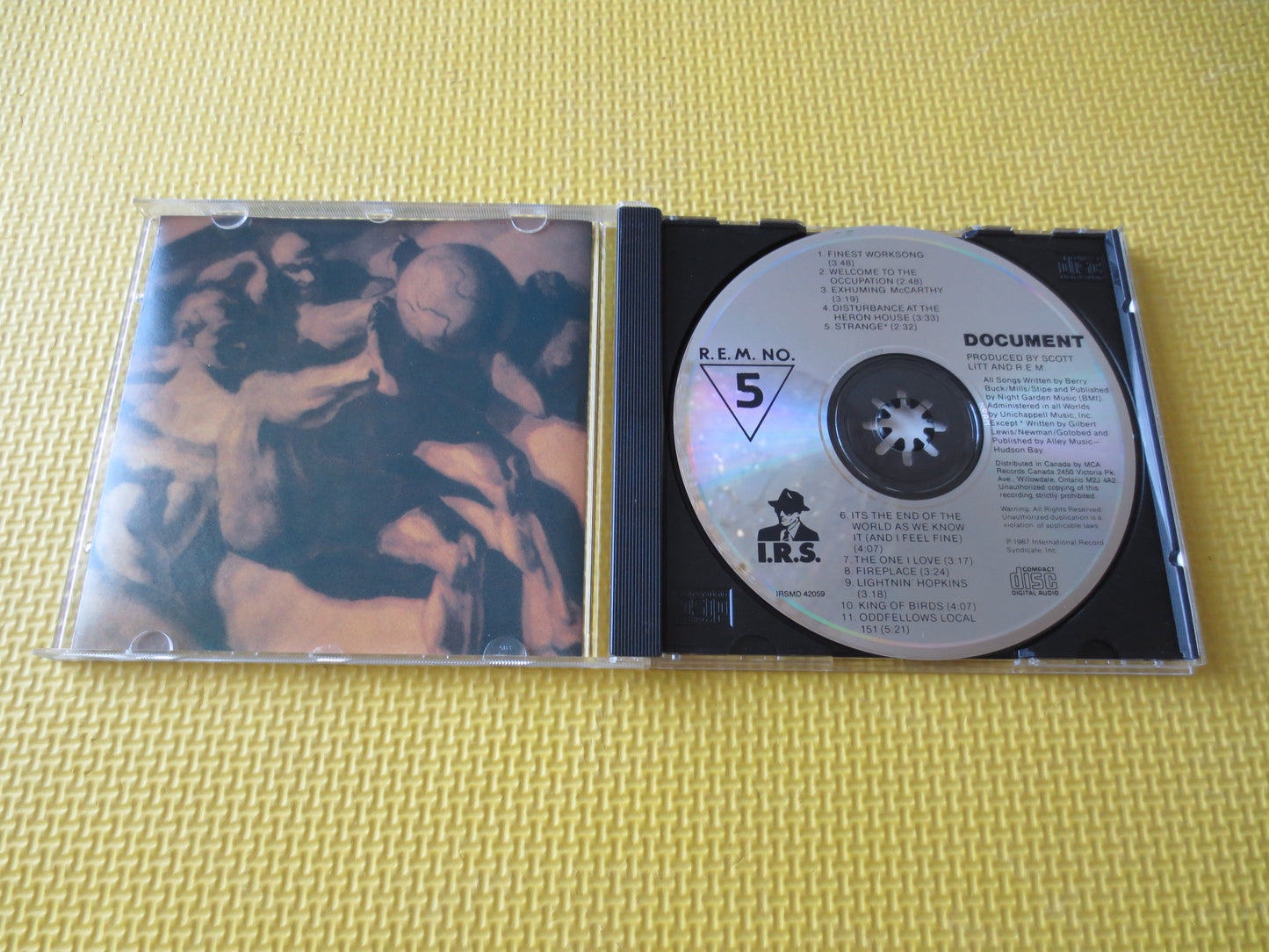 R.E.M., Document, R.E.M. Cd, R.E.M. Lp, Music Cd, Rock Music Cd, Pop Cd, R.E.M. Song, REM Albums, Rock, Cds, 1987 Compact Disc