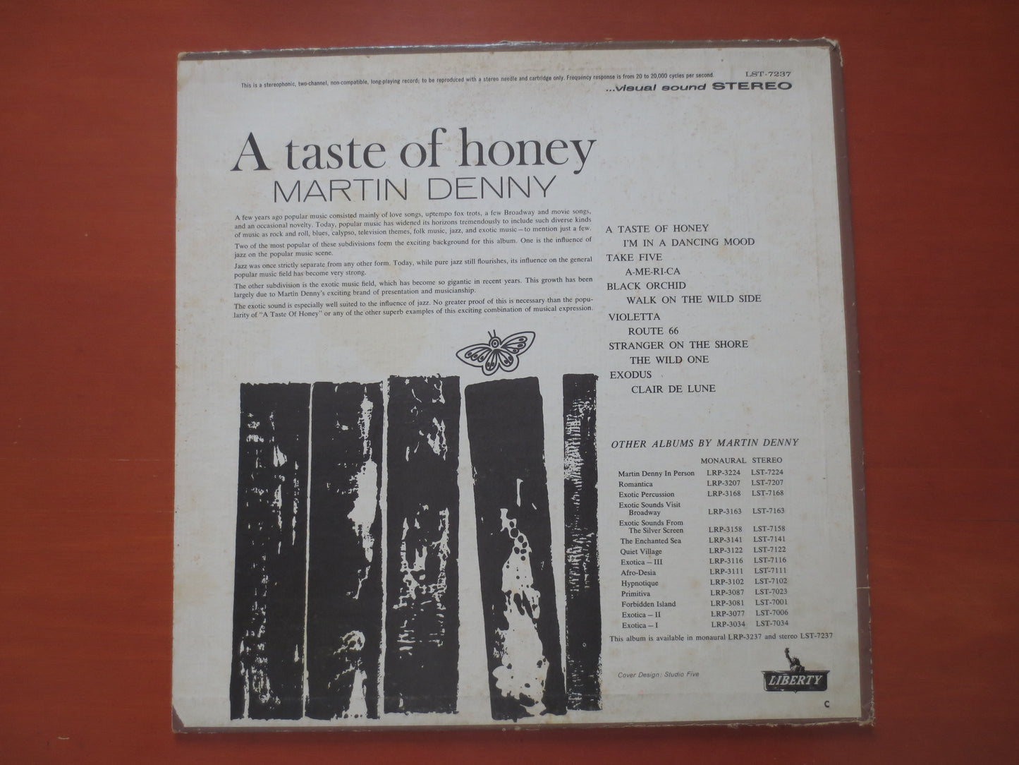 MARTIN DENNY, A TASTE of Honey, Martin Denny Album, Martin Denny Record, Martin Denny Lp, Martin Denny Vinyl, 1962 Records