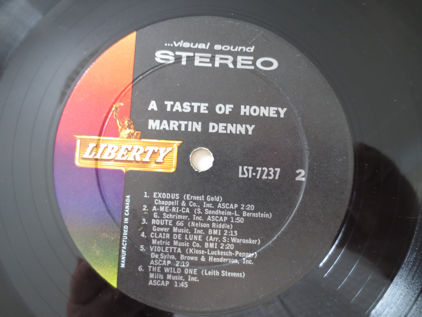 MARTIN DENNY, A TASTE of Honey, Martin Denny Album, Martin Denny Record, Martin Denny Lp, Martin Denny Vinyl, 1962 Records