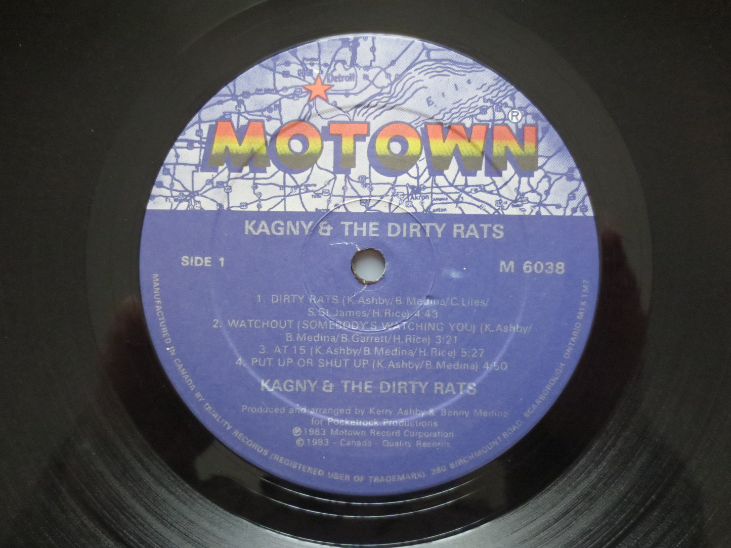 KAGNY and the DIRTY RATS, Kagny Record, Kagny Album, Kagny Vinyl, Funk Record, Kagny Lp, Motown Records, Lps, 1983 Records