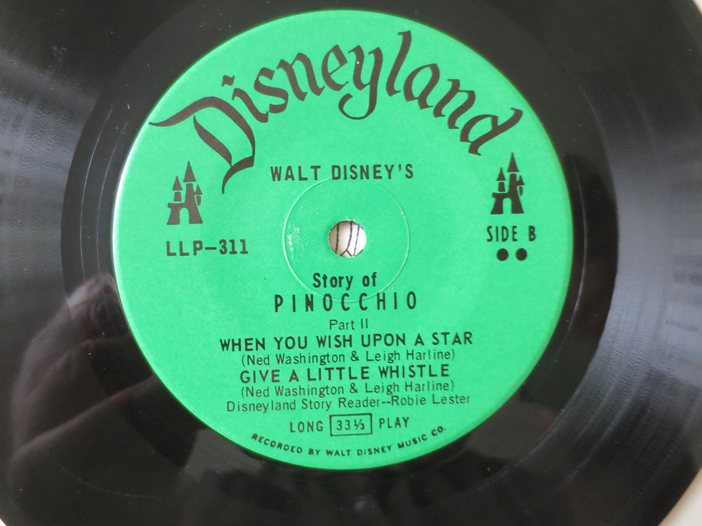 DISNEY Album, PINOCCHIO Album, Disney Records, Walt Disney Record, Childrens Records, Disney Lp, Vinyl Lp, 1966 Records