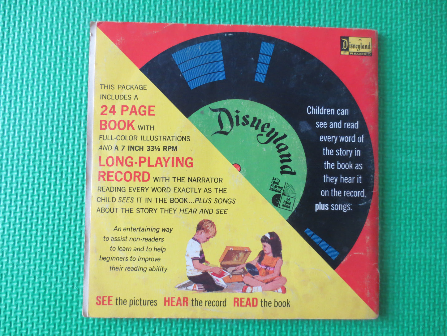 DISNEY Album, WINNIE the POOH, Disneyland Records, Disney Records, Childrens Records, Disney Lp, Vinyl Lp, Lp, 1969 Records