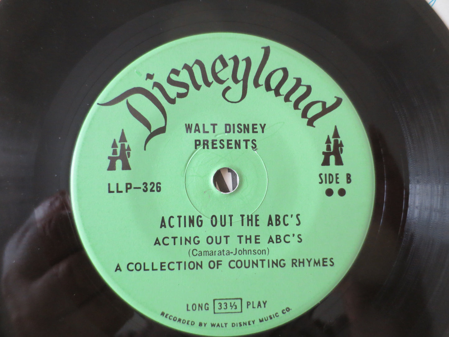 DISNEY Album, ABC's Album, DISNEYLAND Records, Disney Records, Childrens Record, Disney Lp, Kids Lp, Vinyl Lp, 1967 Records