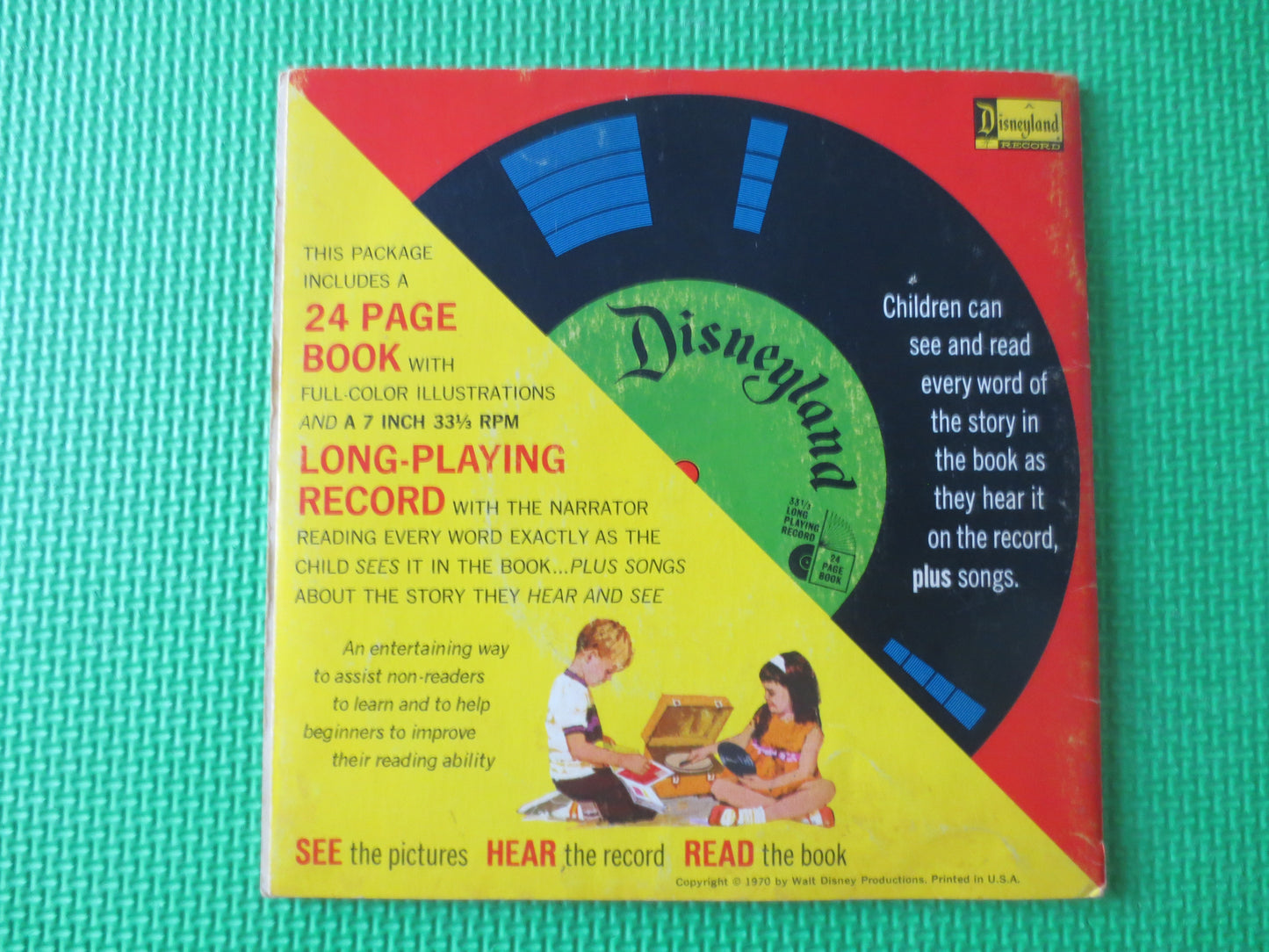 DISNEY Album, THUMPERS RACE, Disneyland Records, Disney Records, Childrens Record, Kids lps, Disney Lp, lps, 1970 Records