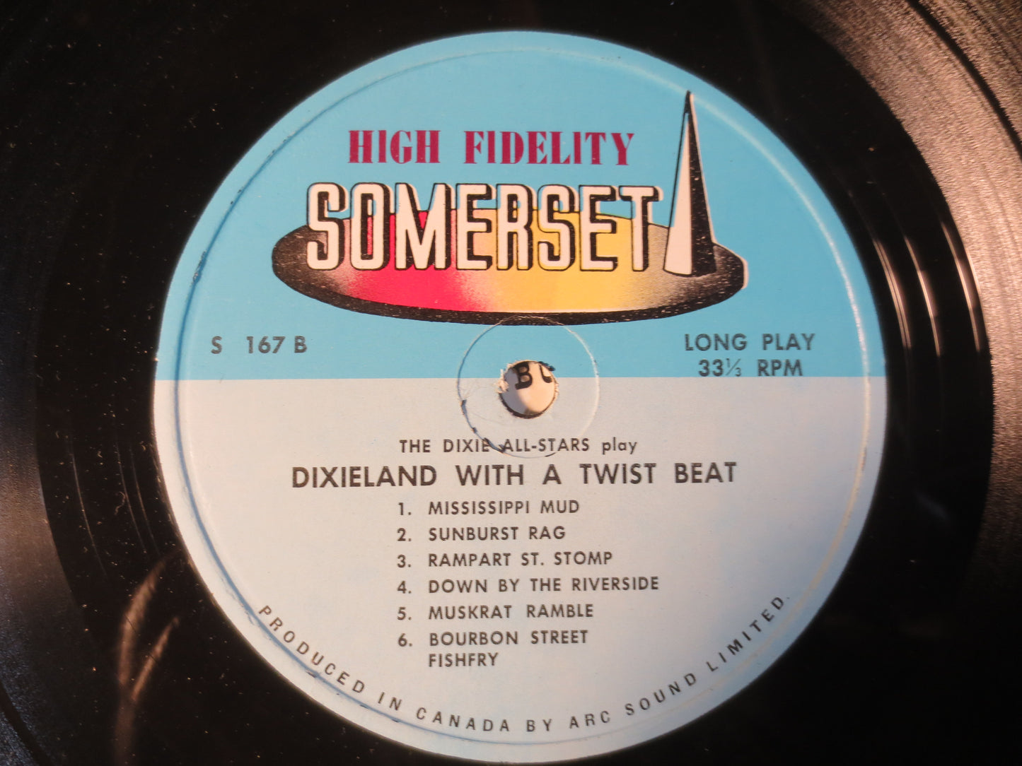 The DIXIE ALL-STARS, Dixieland with a Twist Beat, Ragtime Records, Honky Tonk Records, Vinyl Record, Vinyl Lp, 1962 Records