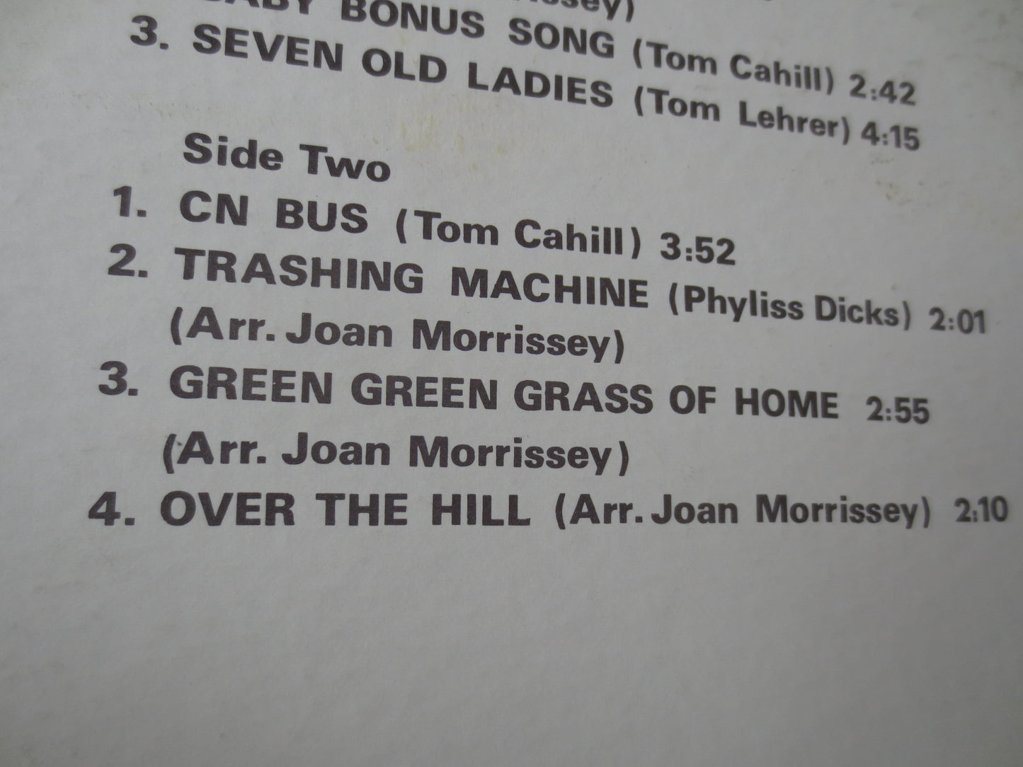 JOAN MORRISSEY, At the ADMIRALS Keg, Record, Joan Morrissey Album, Joan Morrissey Music, Joan Morrissey Songs, 1970 Records