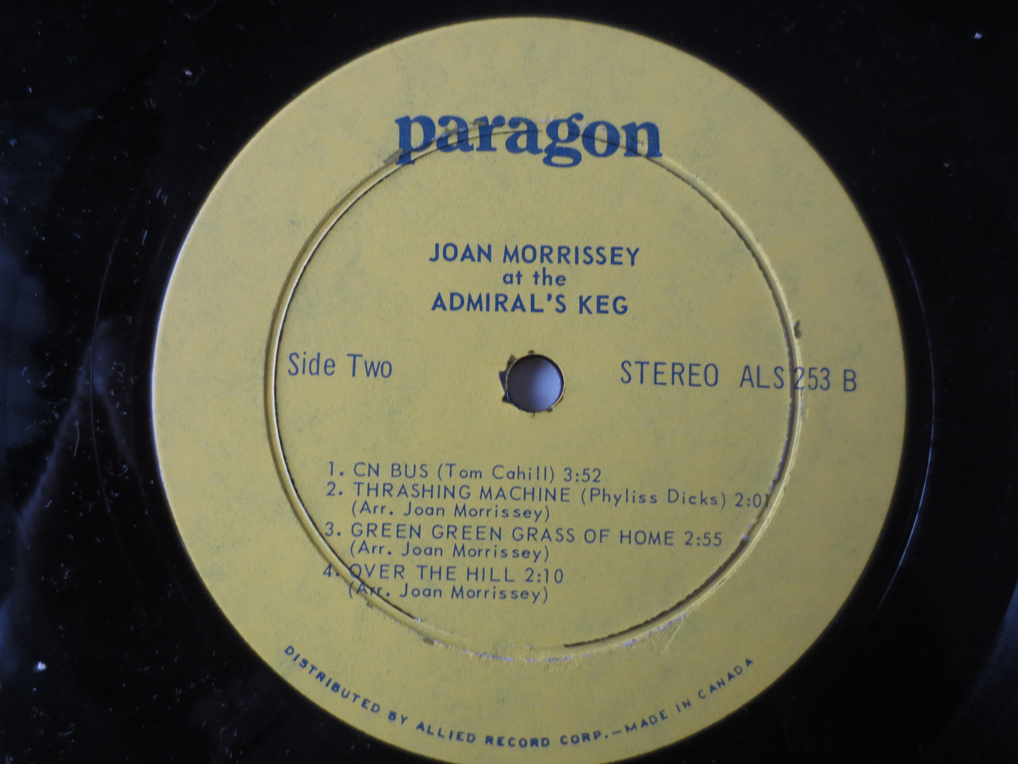 JOAN MORRISSEY, At the ADMIRALS Keg, Record, Joan Morrissey Album, Joan Morrissey Music, Joan Morrissey Songs, 1970 Records