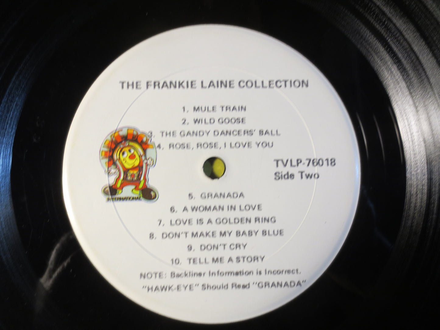 The FRANKIE LAINE COLLECTION, Frankie Laine Album, Frankie Laine Record, Frankie Laine Vinyl, Ragtime Records, 1976 Records