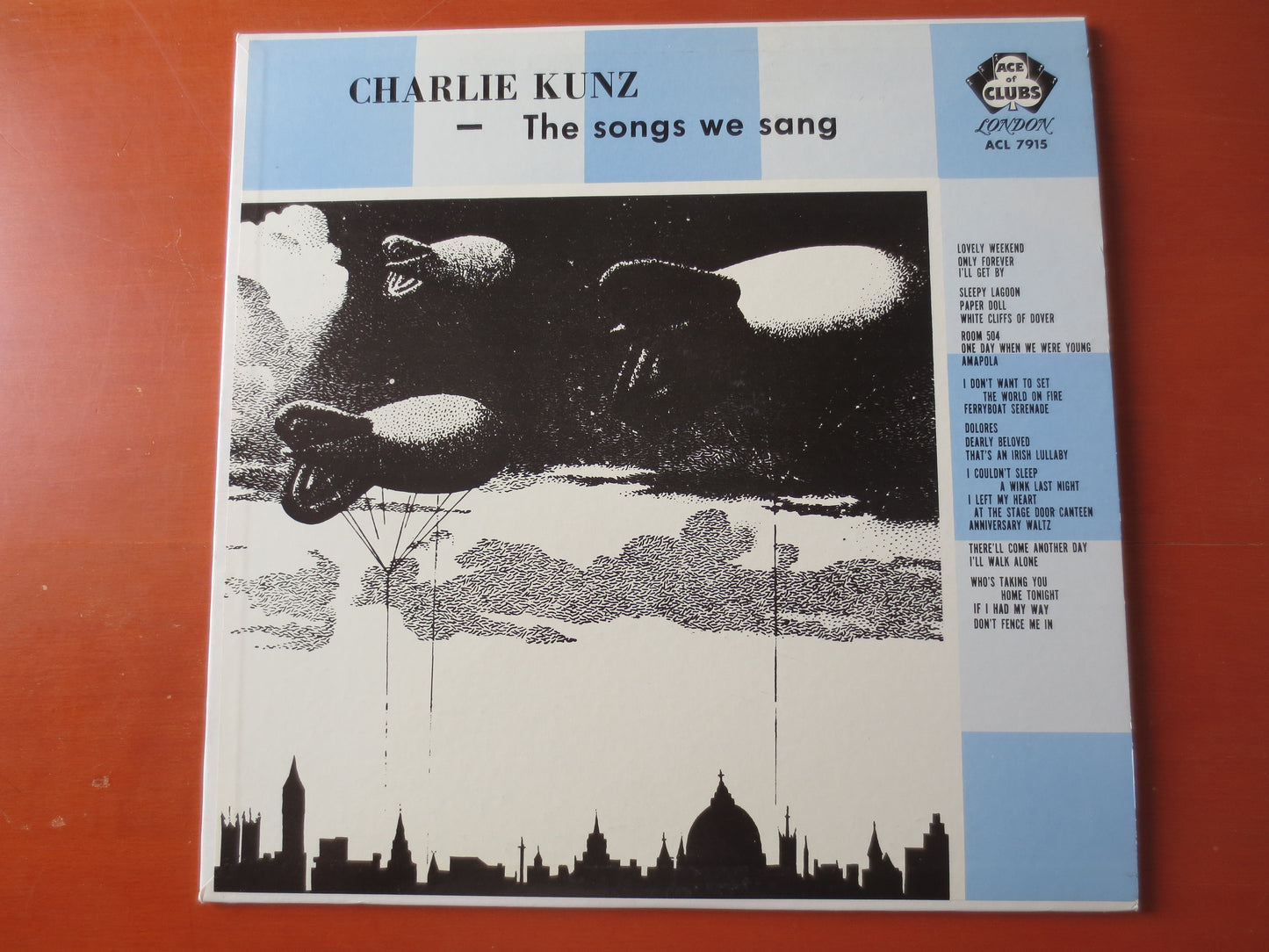 CHARLIE KUNZ, SONGS We Sang, Charlie Kunz Records, Jazz Record, Vintage Vinyl, Charlie Kunz Albums, Vinyl lps, 1961 Records
