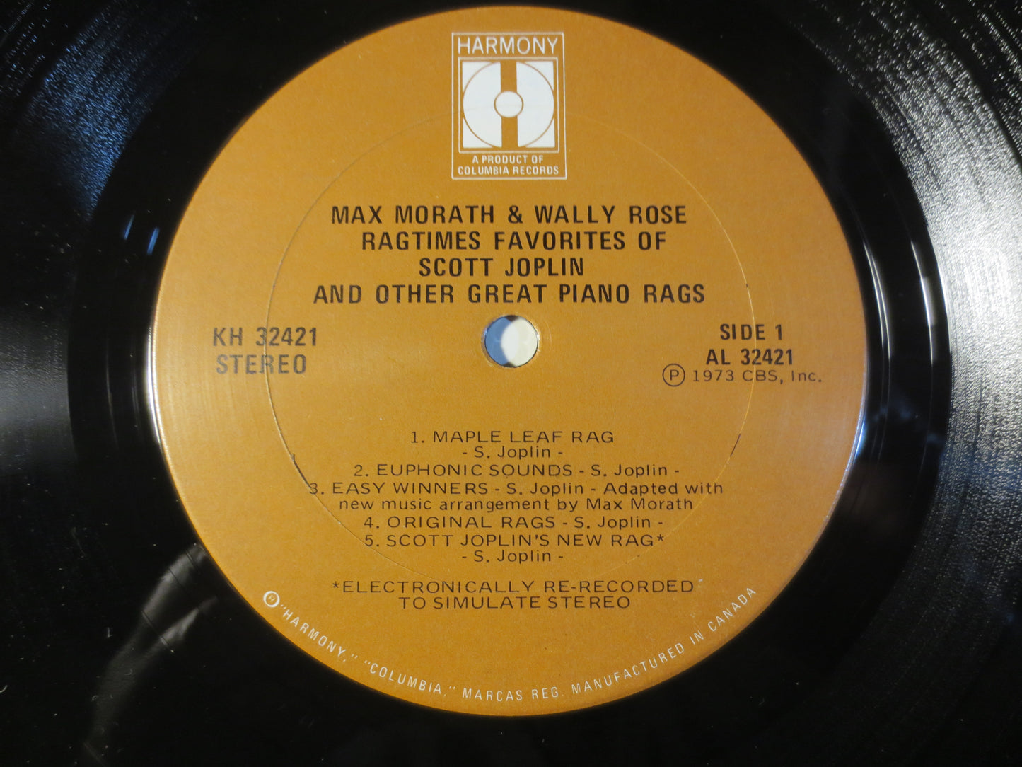MAX MORATH, Wally ROSE, Ragtime Favorites, Ragtime Records, Honky Tonk Records, Vinyl Record, Record Vinyl, 1973 Records