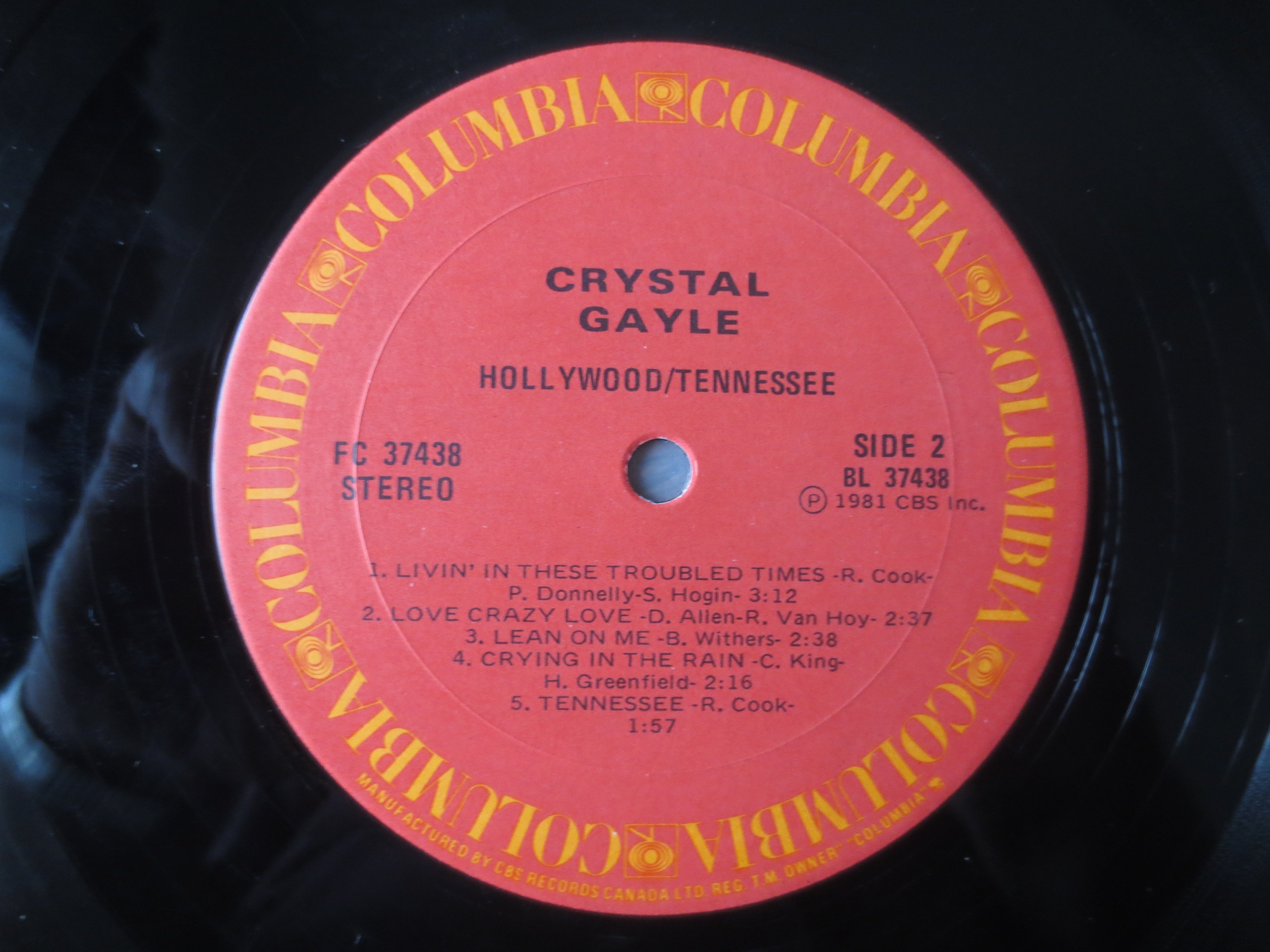 CRYSTAL GAYLE, HOLLYWOOD Tennessee, Crystal Gayle Albums, Crystal