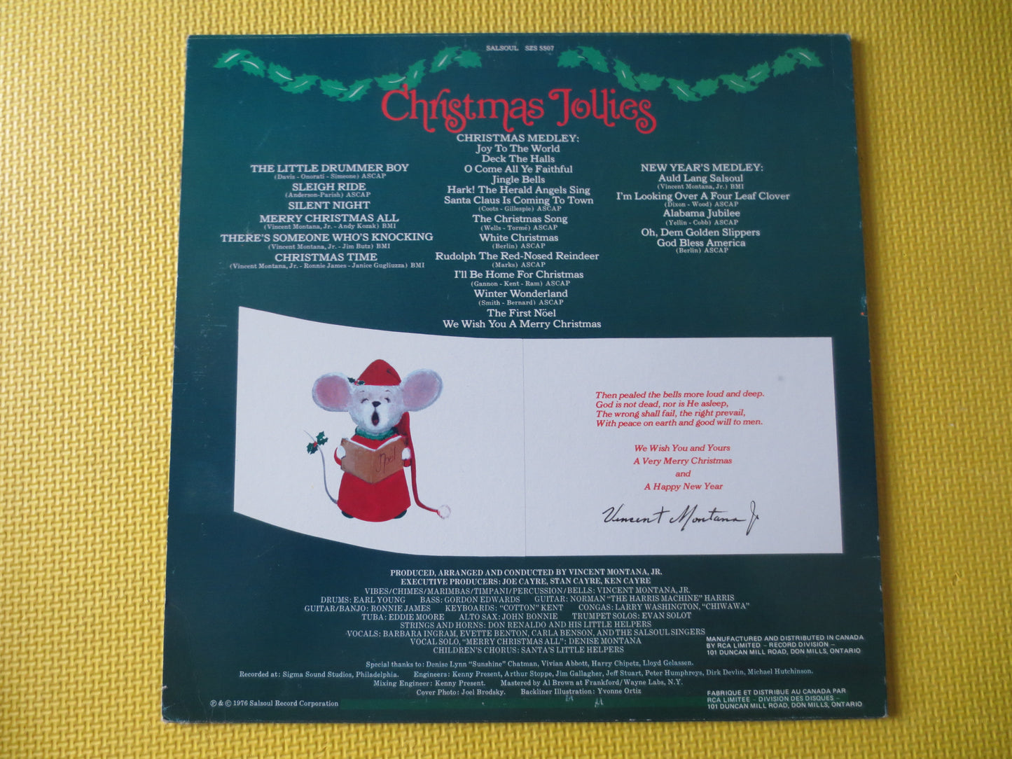 CHRISTMAS JOLLIES, CHRISTMAS Music, Christmas Songs, Christmas Carols, Christmas Hymns, lp, Salsoul Orchestra, 1976 Records