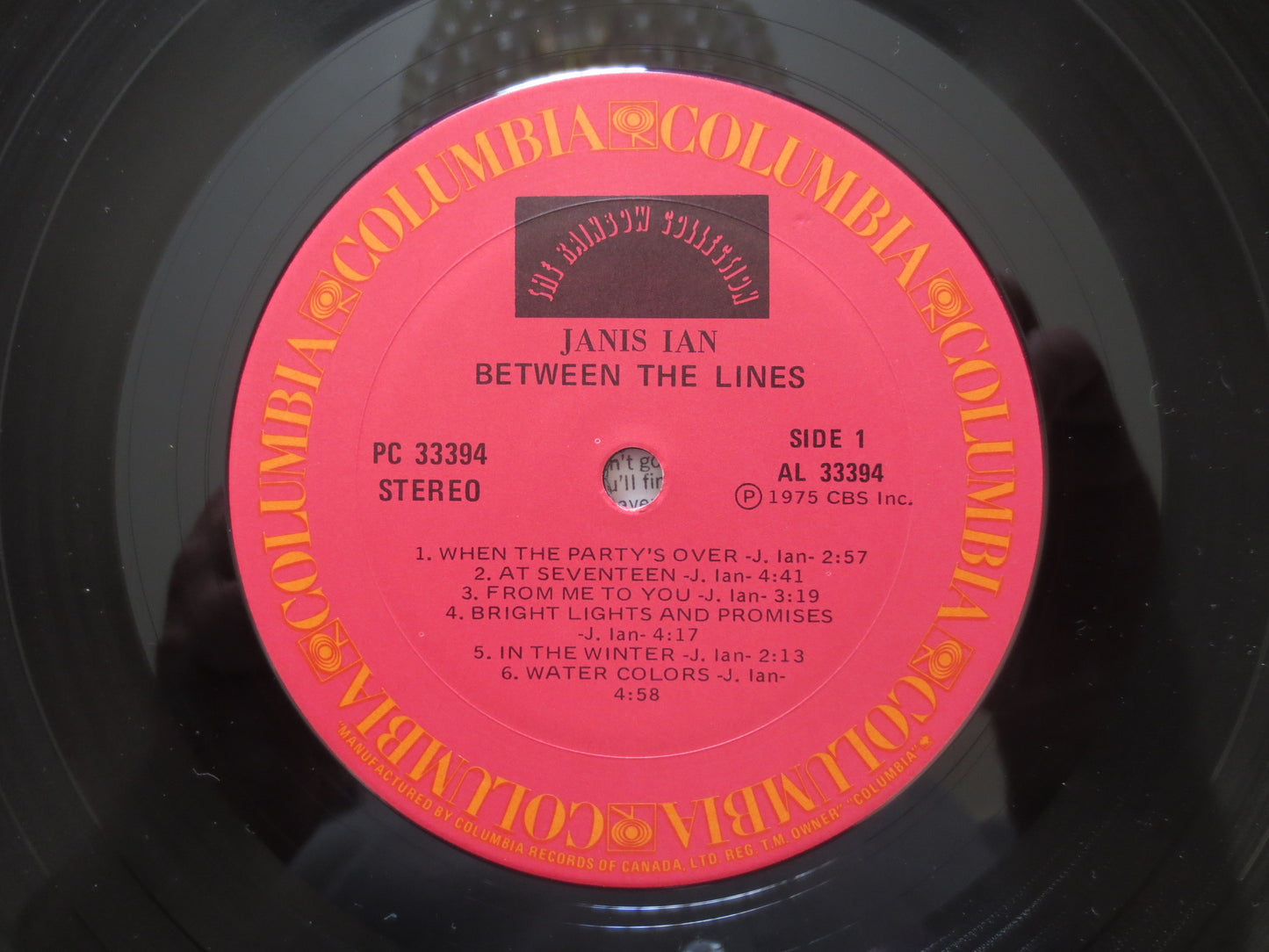 JANIS IAN, Between the Lines, Janis Ian Record, Janis Ian Album, Janis Ian Lp, Vinyl Record, Vinyl Lp, Vinyl, 1975 Records