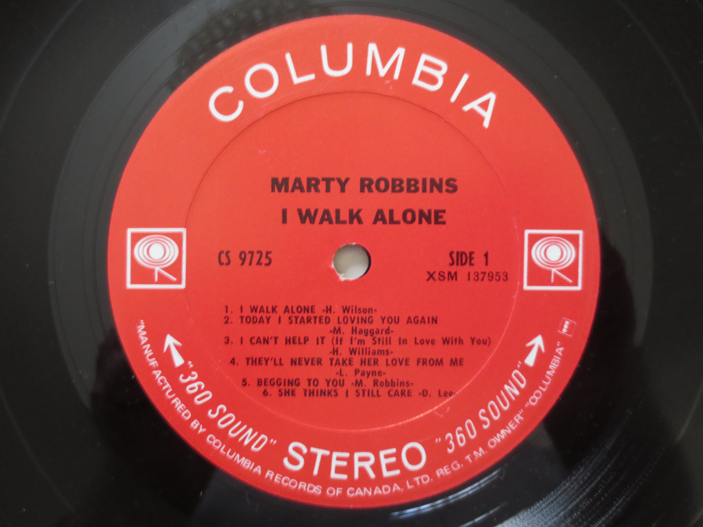 MARTY ROBBINS, I Walk ALONE, Records, Marty Robbins Album, Marty Robbins Vinyl, Marty Robbins Lp, Vinyl Lp, 1968 Records