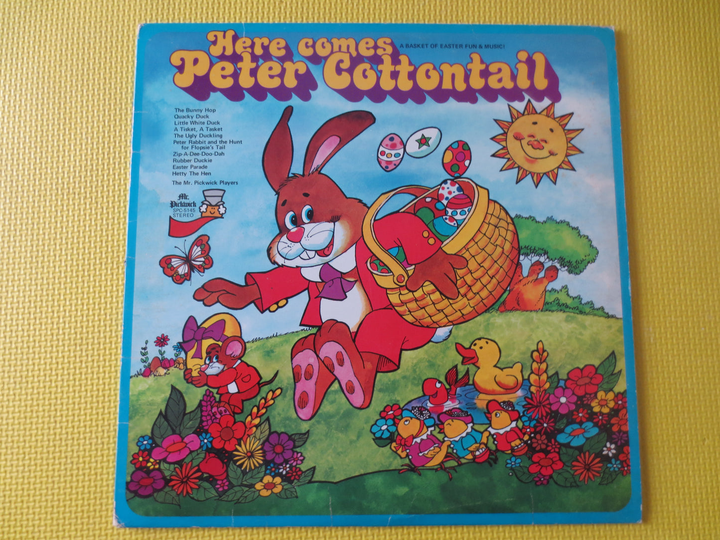 PETER COTTONTAIL, Nursery Rhymes, CHILDRENS Record, lps, Kids Records, Childrens Albums, Records, Kids Albums, 1975 Record