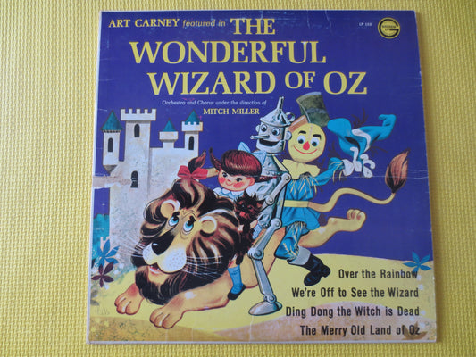 The WIZARD of OZ, ART Carney lp, Vintage Vinyl, Wizard of Oz Records, Childrens lps, Kids Albums, Vinyl Album, 1974 Records