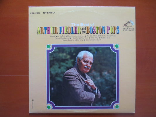 ARTHUR FIEDLER, With the Boston Pops Orchestra, Best of Lp, Jazz Records, Vintage Vinyl, Record Vinyl, Record, 1965 Records