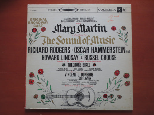 The SOUND of MUSIC, MARY Martin, Soundtrack Album, Sound of Music Album, Mary Martin Vinyl, Childrens Album, 1959 Records