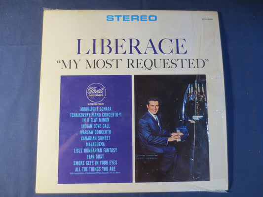 LIBERACE Records, My MOST REQUESTED, Liberace Albums, Liberace Vinyl, Liberace Lp, Jazz Vinyl, Vintage Vinyl, 1964 Records