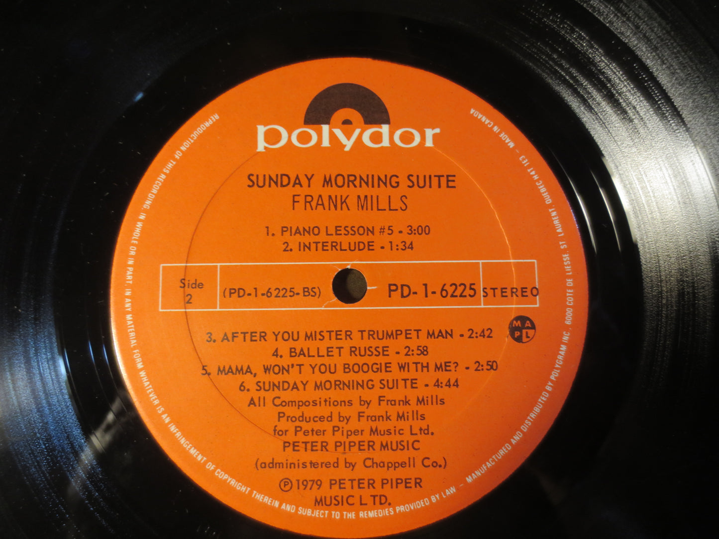 FRANK MILLS, Sunday MORNING Suite, Jazz Record, Vintage Vinyl, Record Vinyl, Record, Vinyl Record, Vinyl Album, 1979 Records