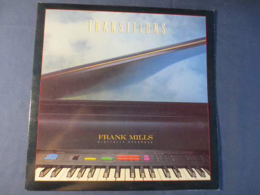 FRANK MILLS, TRANSITIONS, Frank Mills Record, Classical Record, Frank Mills Album, Frank Mills Lp, Vinyl Lps, 1986 Records