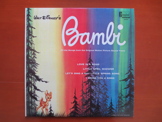 BAMBI, DISNEYLAND Records, DISNEY Records, Children's Records, Kids Record, Vinyl Record, Record Vinyl, Vinyl, 1963 Records