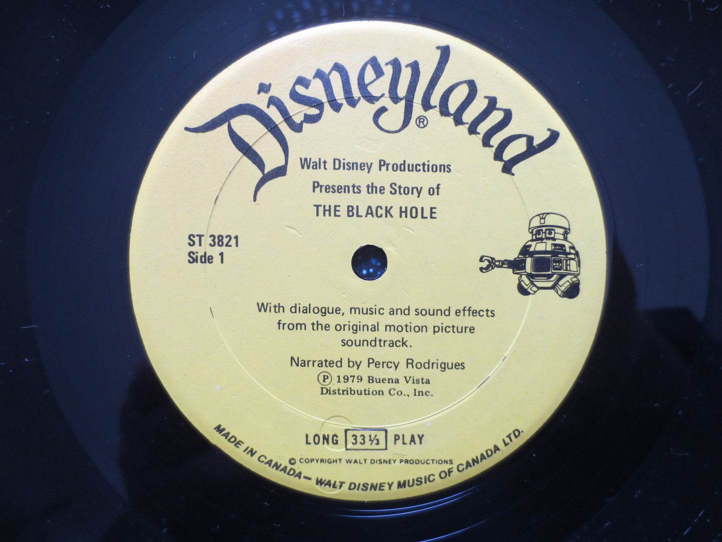 DISNEY Record, The BLACK HOLE Lp, Disneyland Records, Disney Vinyl, Childrens Records, Disney Album, Vinyl, 1979 Records