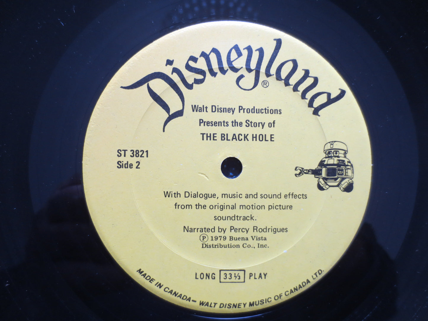 DISNEY Record, The BLACK HOLE Lp, Disneyland Records, Disney Vinyl, Childrens Records, Disney Album, Vinyl, 1979 Records