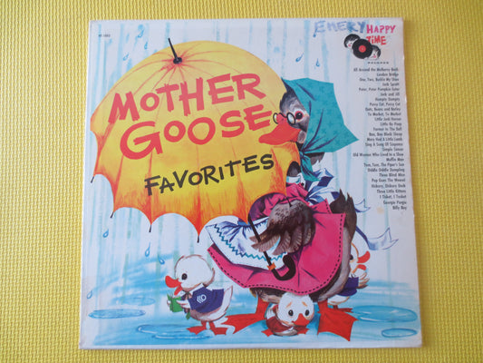 MOTHER GOOSE, CHILDRENS Albums, Mother Goose Album, Childrens Records, Nursery Rhymes,  Kids Records, Kids lp, 1962 Records