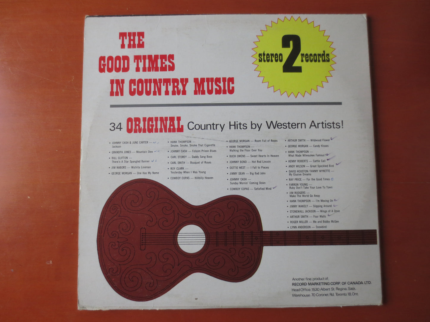 GOOD Times, COUNTRY MUSIC, 2 Records, Country Albums, Johnny Cash Records, Andy Wilson Records, Vinyl Record, 1974 Records