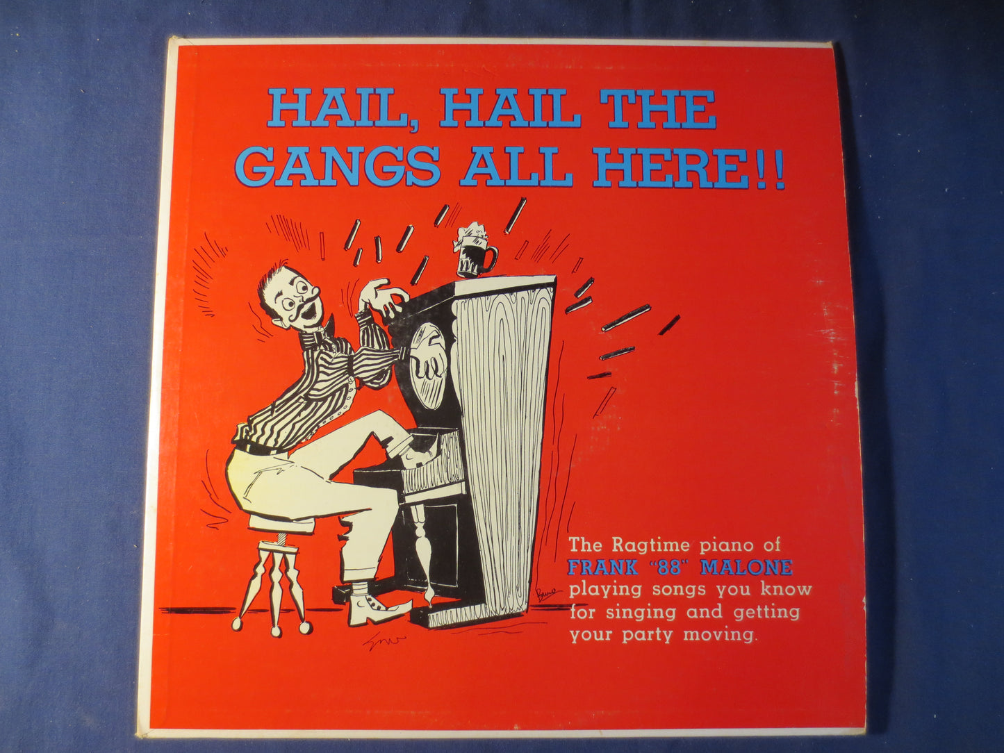 FRANK MALONE Record, HAIL Hail the Gangs All Here, Frank Malone Album, Frank Malone Vinyl, Frank Malone Lp, 1958 Records