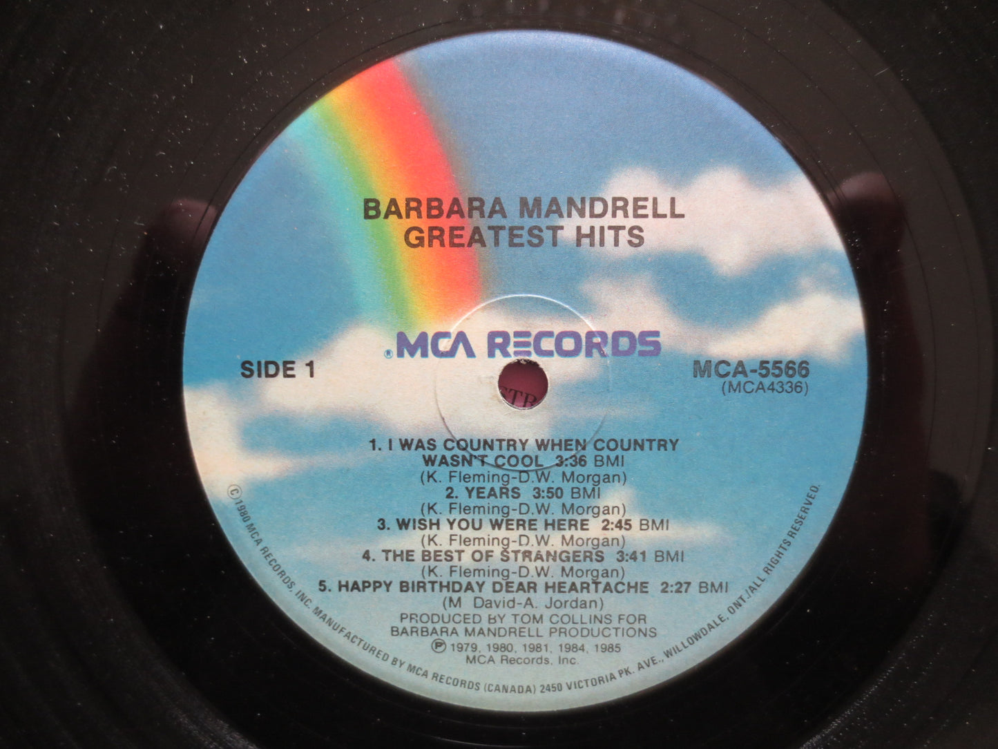 BARBARA MANDRELL, Greatest Hits Record, Barbara Mandrell Lp, Country Record, Country Album, Record Vinyl, Lps, 1985 Records