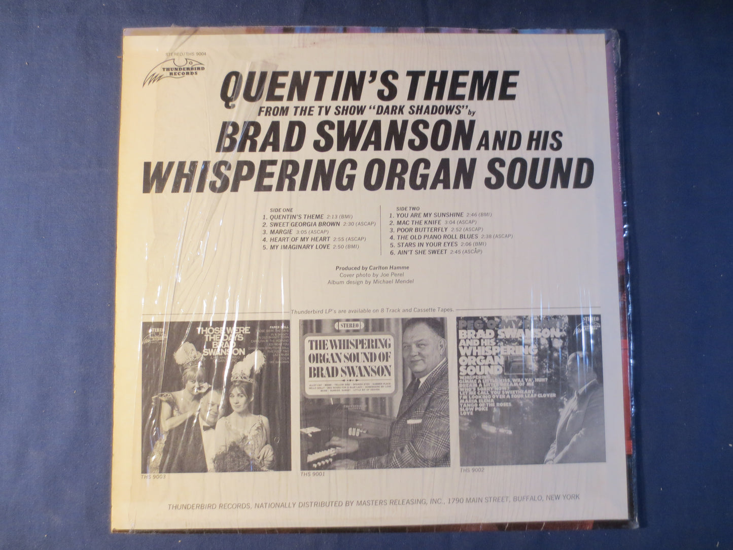 BRAD SWANSON, QUENTIN'S Theme, Brad Swanson Albums, Brad Swanson Vinyl, Brad Swanson Lp, Vintage Vinyl, Ragtime Lp