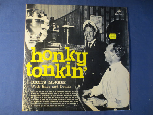 DIGITS McPHEE, HONKY Tonkin', Ragtime Records, Honky Tonk Records, Vintage Vinyl, Record, Vinyl Record, Vinyl, 1963 Records