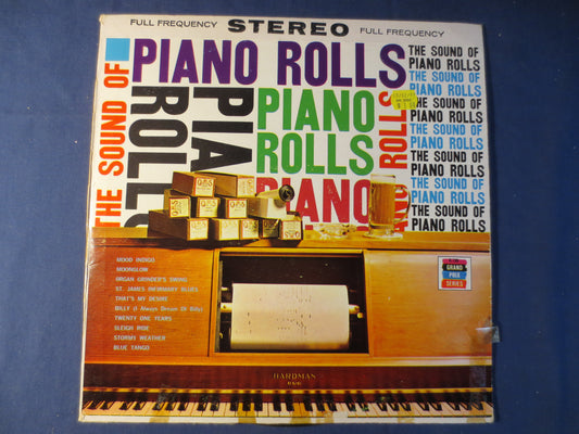 The SOUNDS of PIANO ROLLS, Ragtime Records, Honky Tonk Records, Vintage Vinyl, Record Vinyl, Vinyl Record, Lp, 1963 Records