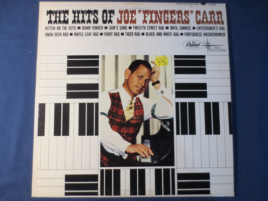 JOE FINGERS CARR, The Hits Of, Ragtime Records, Honky Tonk Records, Vintage Vinyl, Record Vinyl, Vinyl Record, 1964 Records