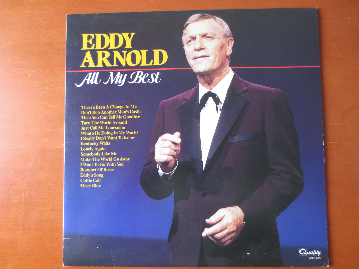 EDDY ARNOLD, All My BEST, Eddy Arnold Album, Eddy Arnold Vinyl, Eddy Arnold Lp, Vintage Vinyl, Vinyl, 1985 Albums