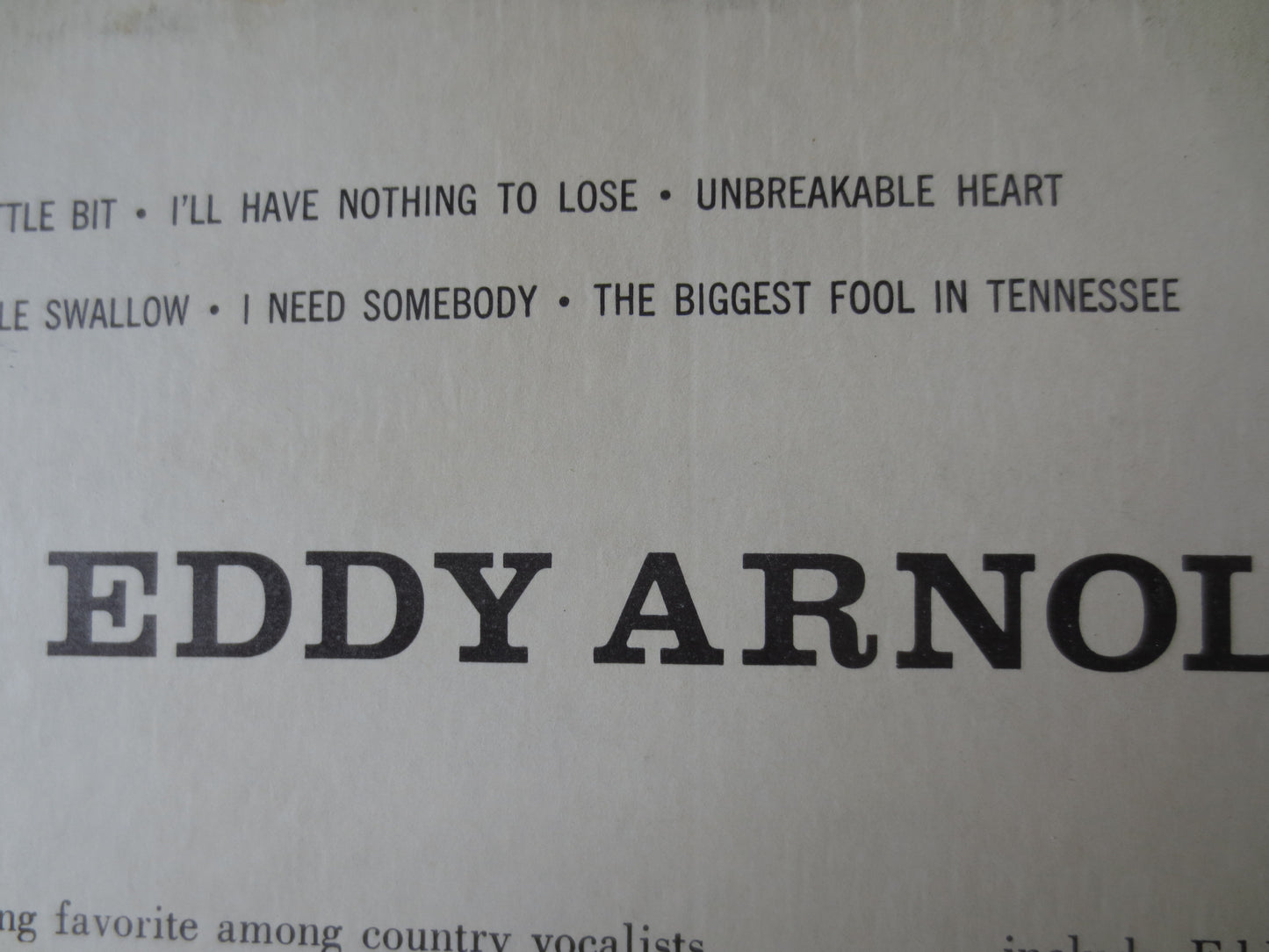 EDDY ARNOLD, MORE Eddy Arnold, Eddy Arnold Album, Eddy Arnold Vinyl, Eddy Arnold Lp, Vintage Vinyl, Lps, 1960 Albums