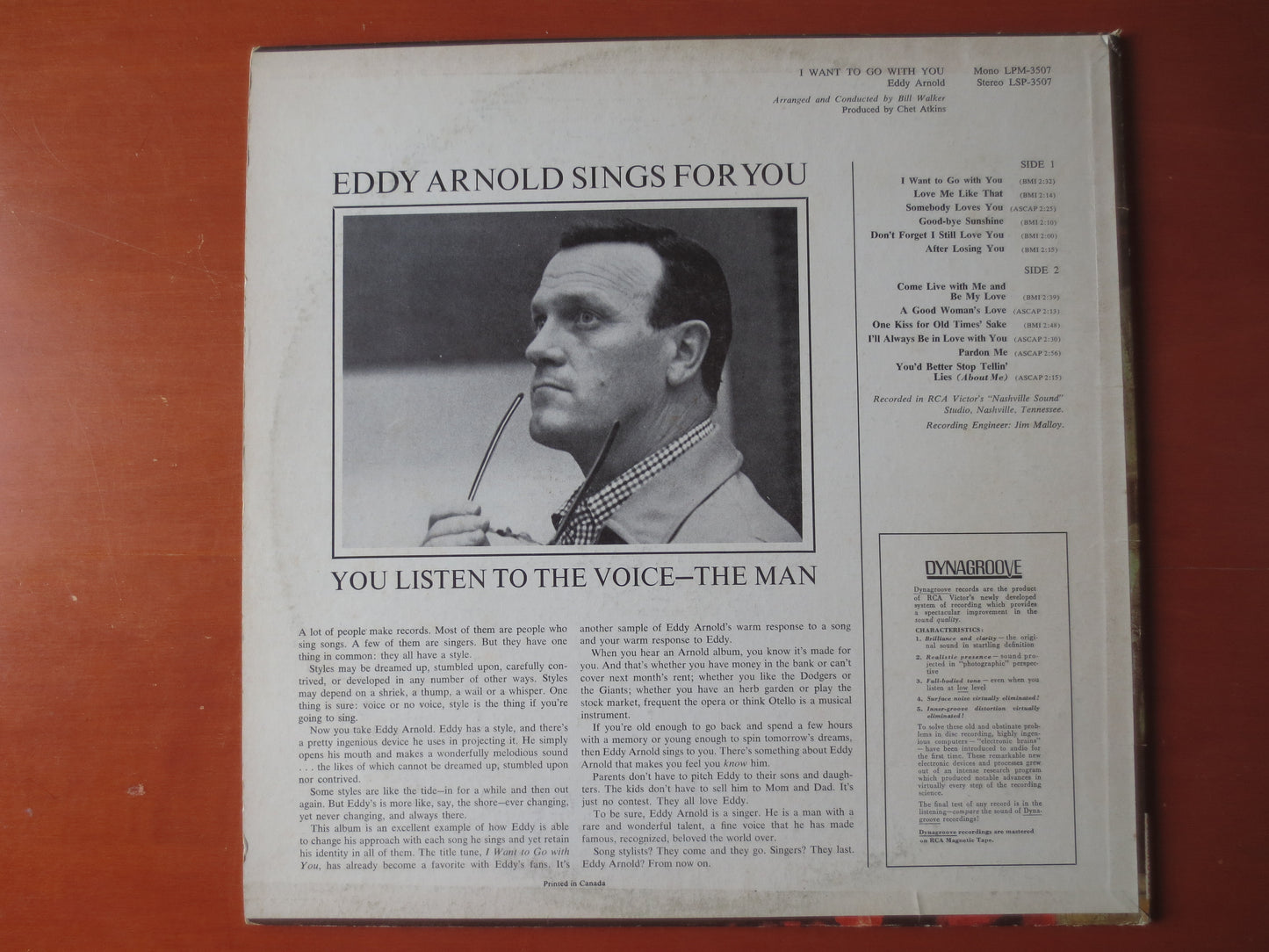 EDDY ARNOLD, I Want To Go With You, Eddy Arnold Album, Eddy Arnold Vinyl, Eddy Arnold Lp, Vintage Vinyl, 1966 Albums