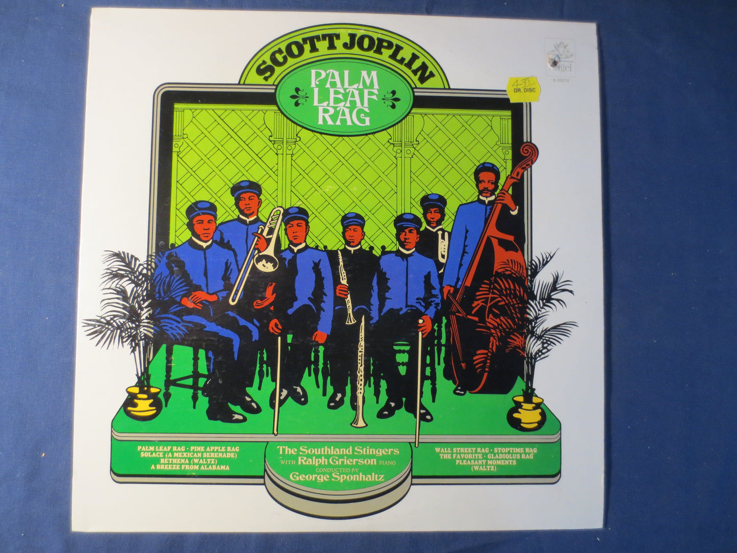 The SOUTHLAND STINGERS, Scott JOPLIN, Palm Leaf Rag, Ragtime Records, Honky Tonk Records, Vinyl Record, Vinyl, 1974 Records