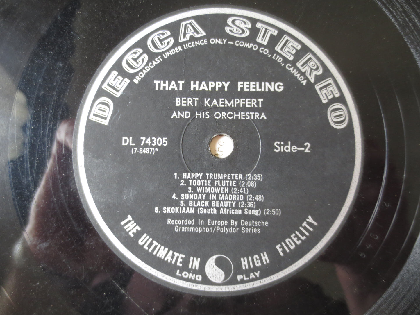 BERT KAEMPFERT, That HAPPY Feeling, Bert Kaempfert Album, Jazz Records, Jazz Album, Bert Kaempfert Music, 1962 Records