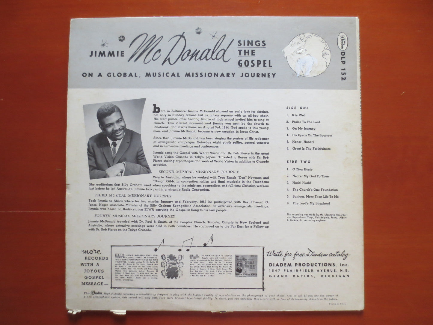 Jimmie MACDONALD Lp, Gospel Record, Gospel Album, Gospel Vinyl, Gospel Lp, Gospel Music, Gospel Songs, Blues Record, Blues