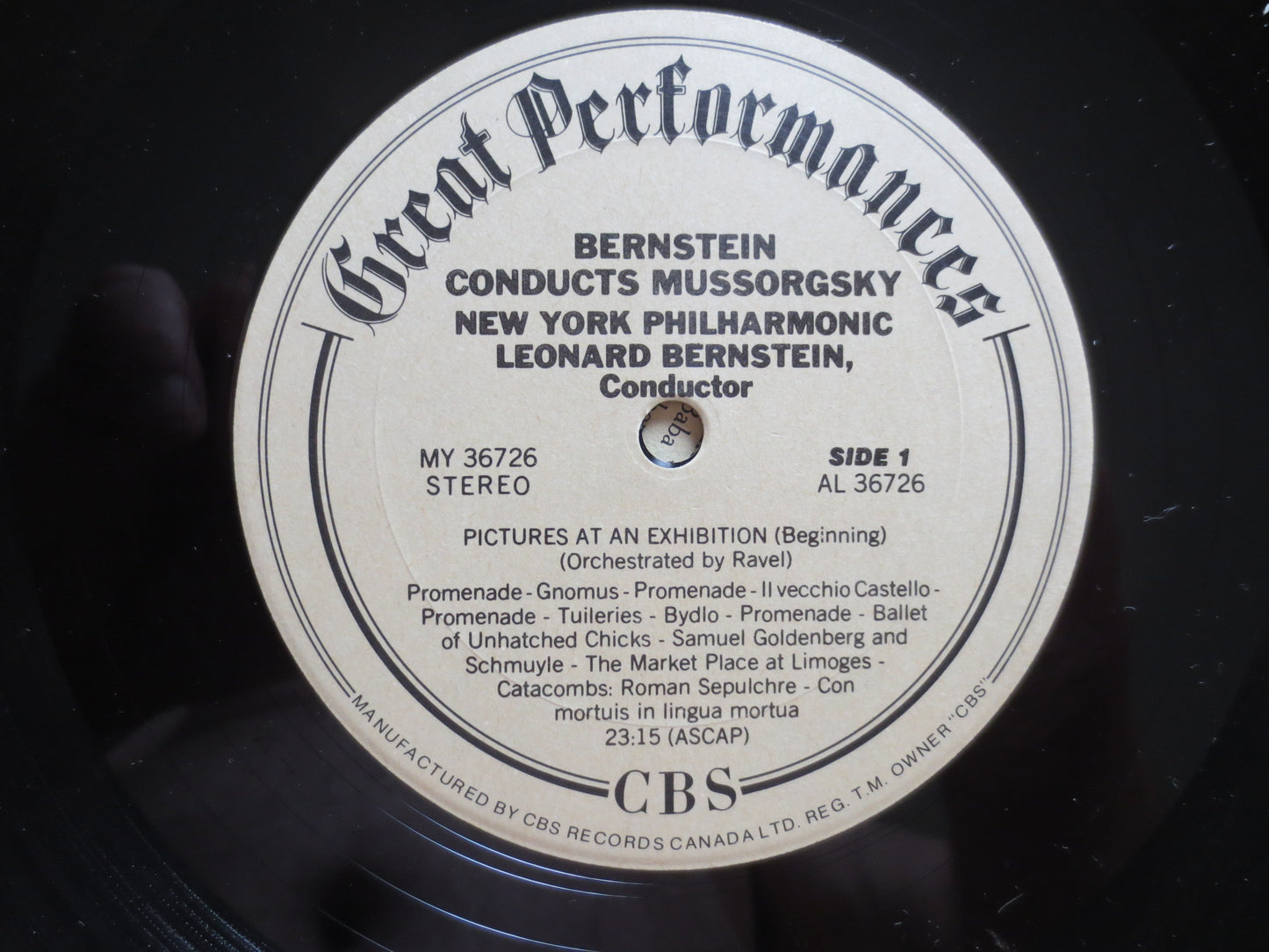 LEONARD BERNSTEIN, MUSSORGSKY Album, New York Orchestra, Classical Record, Classical Vinyl, Classical Album, 1981 Records