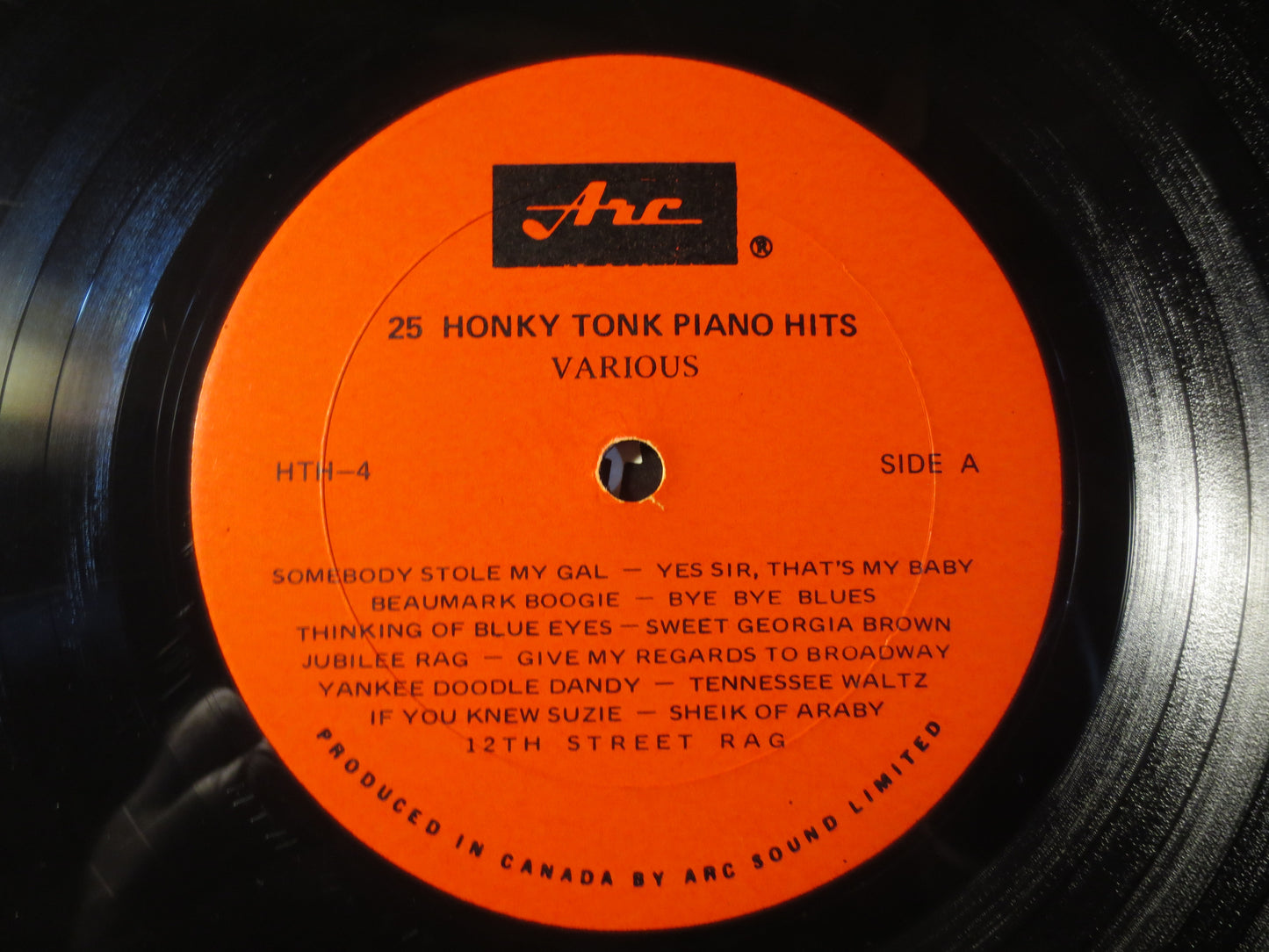 25 HONKY TONK PIANO Hits, Various Artists, Ragtime Records, Honky Tonk Records, Ragtime Lp, Honky Tonk Lp,  Ragtime Album