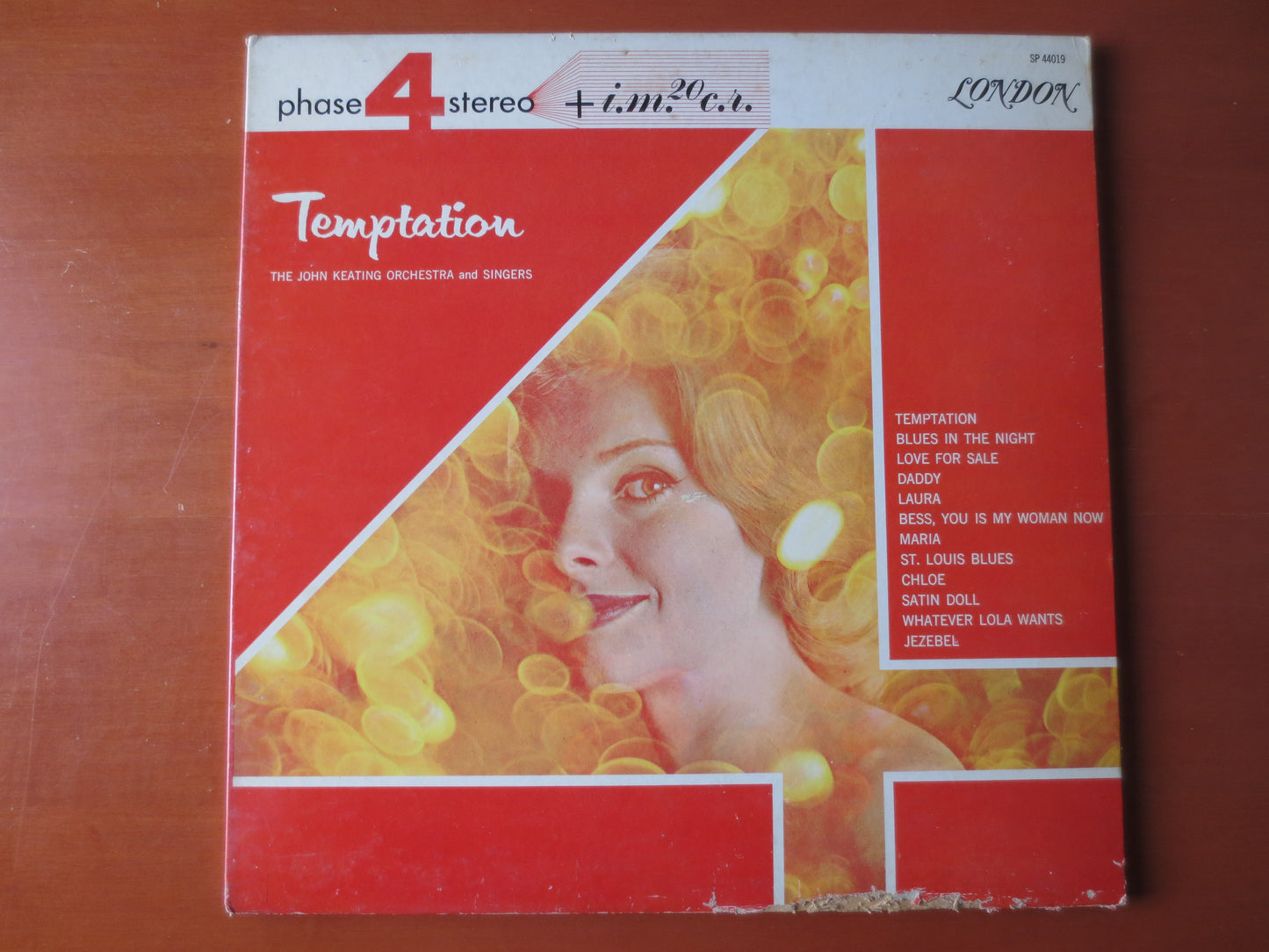 TEMPTATION, Phase 4 Records, JOHN KEATING, Orchestra Records, John Keating Albums, Jazz Music, Vinyl Album, Lp, 1962 Record