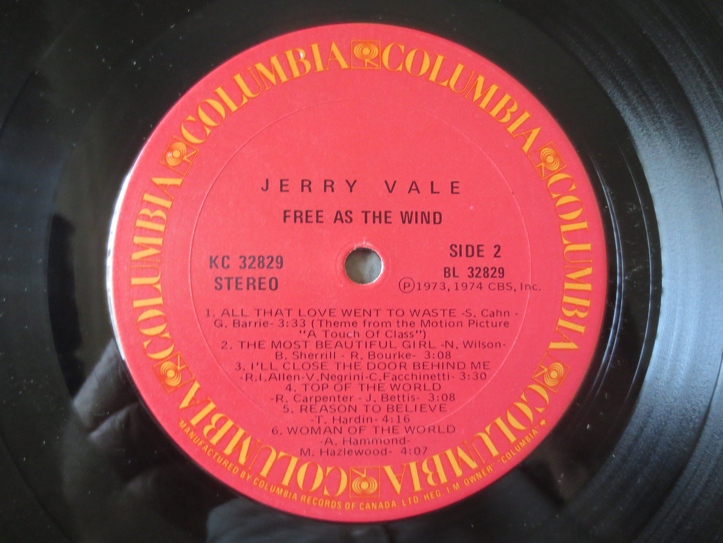 JERRY VALE, FREE as the Wind, Jerry Vale Records, Jerry Vale Albums, Jazz Records, Jerry Vale lps, Vinyl lp, 1974 Records